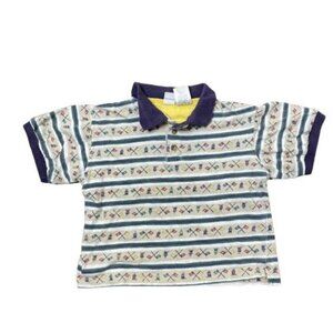 Vintage McKids Ronald McDonald's Kids  Polo Tee shirt Size 7